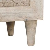 vidaXL Dressoir Wit (35% Korting) - Massief Mangohout