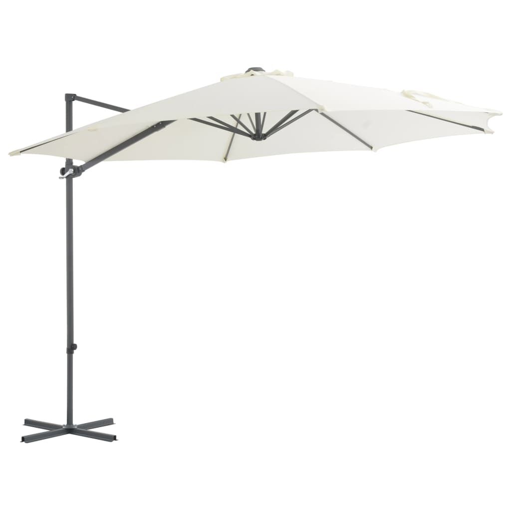 vidaXL Zweefparasol 300cm Zandkleurig - 64% Korting!