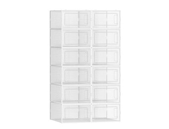 Schoenenopbergers Transparant Wit (Set 12) - 35% Korting