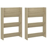 vidaXL Wandschoenenkasten (2 stuks) - 64% Korting!