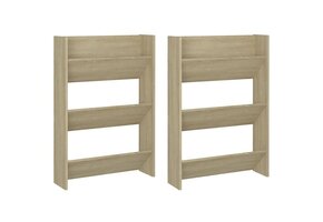 vidaXL Wandschoenenkasten (2 stuks) - 64% Korting!