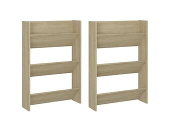 vidaXL Wandschoenenkasten (2 stuks) - 64% Korting!