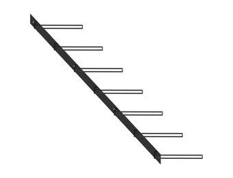 vidaXL Wijnrek Metaal Zwart - 54% Korting!