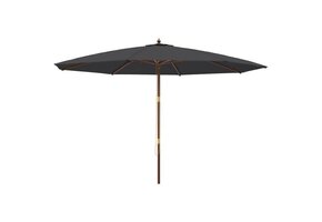 vidaXL Parasol 400x273 cm Zwart - 62% Korting!
