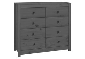vidaXL Dressoir Grenenhout Grijs - 63% Korting