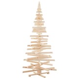 vidaXL Houten Kerstboom Naturel 210cm - 64% Korting!