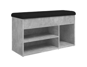 VidaXL Schoenenbank 82x32x45,5 cm betongrijs - 60% Korting!