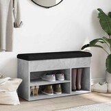 VidaXL Schoenenbank 82x32x45,5 cm betongrijs - 60% Korting!