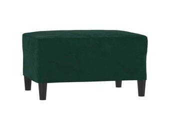 vidaXL Voetenbank Fluweel Donkergroen 70x55x41cm - 37% Korting!