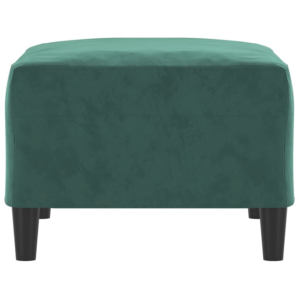 vidaXL Voetenbank Fluweel Donkergroen 70x55x41cm - 37% Korting!