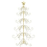 vidaXL Metalen Kerstboom Goud 150cm - 64% Korting!