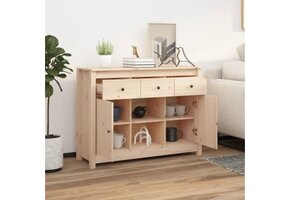 vidaXL Dressoir Massief Grenenhout 100x35x74,5 cm - 41% Korting