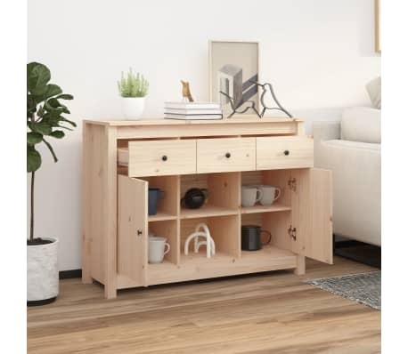 vidaXL Dressoir Massief Grenenhout 100x35x74,5 cm - 41% Korting