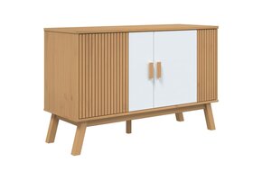 vidaXL Dressoir OLDEN Grenenhout Wit/Bruin - 42% Korting!