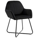 VidaXL Eetkamerstoelen (2 st.) Fluweel Zwart | 42% Korting
