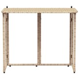 vidaXL Tuintafel Inklapbaar Poly Rattan Beige - 65% Korting!