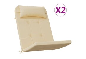 vidaXL Adirondack Stoelkussens (2 st) Oxford Stof Beige - 65% Korting