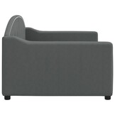 vidaXL Slaapbank 90x200cm Stof Donkergrijs - 64% Korting!