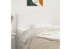 vidaXL Hoofdbord Kunstleer Wit - 80x5x78/88 cm | 64% Korting