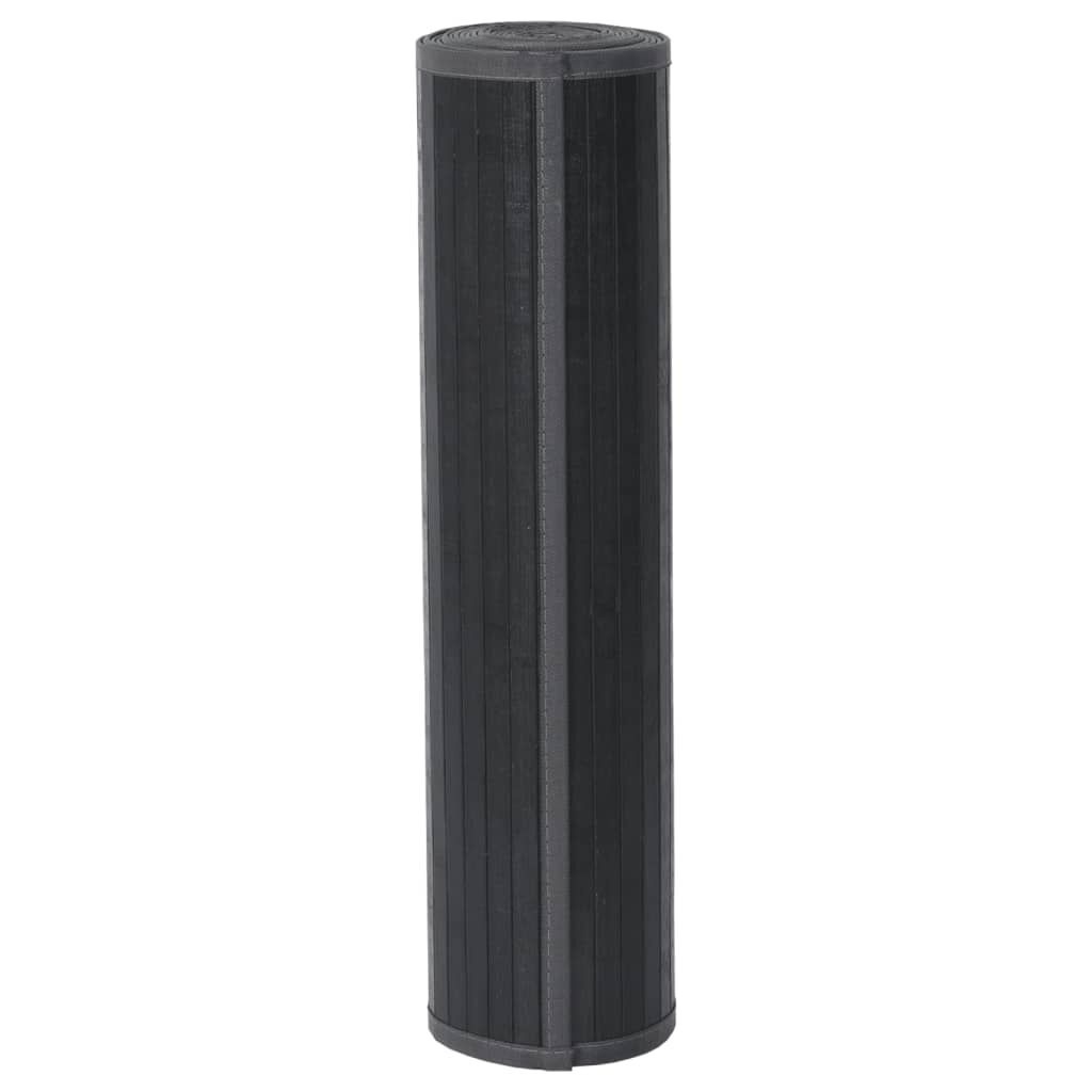 vidaXL Vloerkleed Bamboe Grijs 60x300cm - 70% Korting!