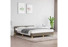 vidaXL Bedframe Taupe 140x190 cm - 60% Korting