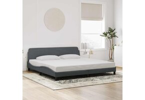 vidaXL Bedframe 200x200cm: 41% Korting | Fluweel Donkergrijs