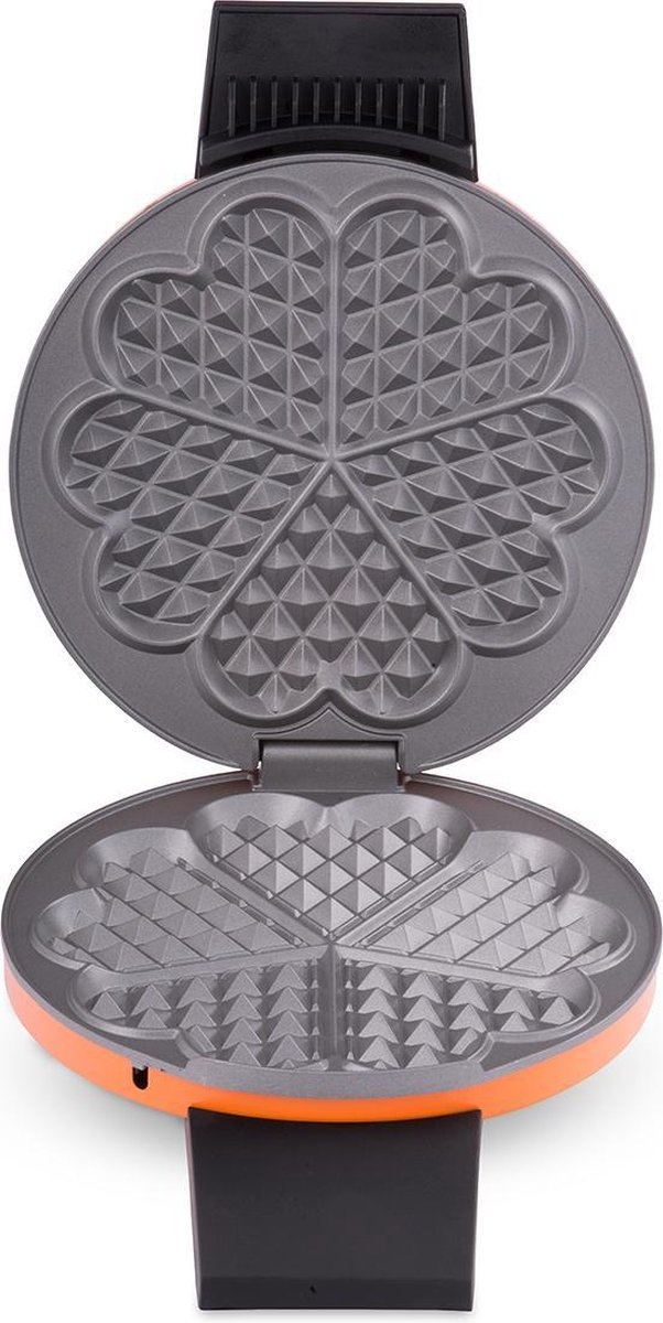 Cloer Wafelijzer Hartjes (Oranje) - Nu 53% Korting!