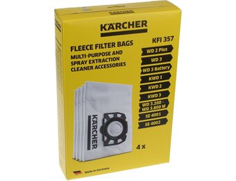 Kärcher Stofzuigerzakken - 4 stuks - 53% Korting!