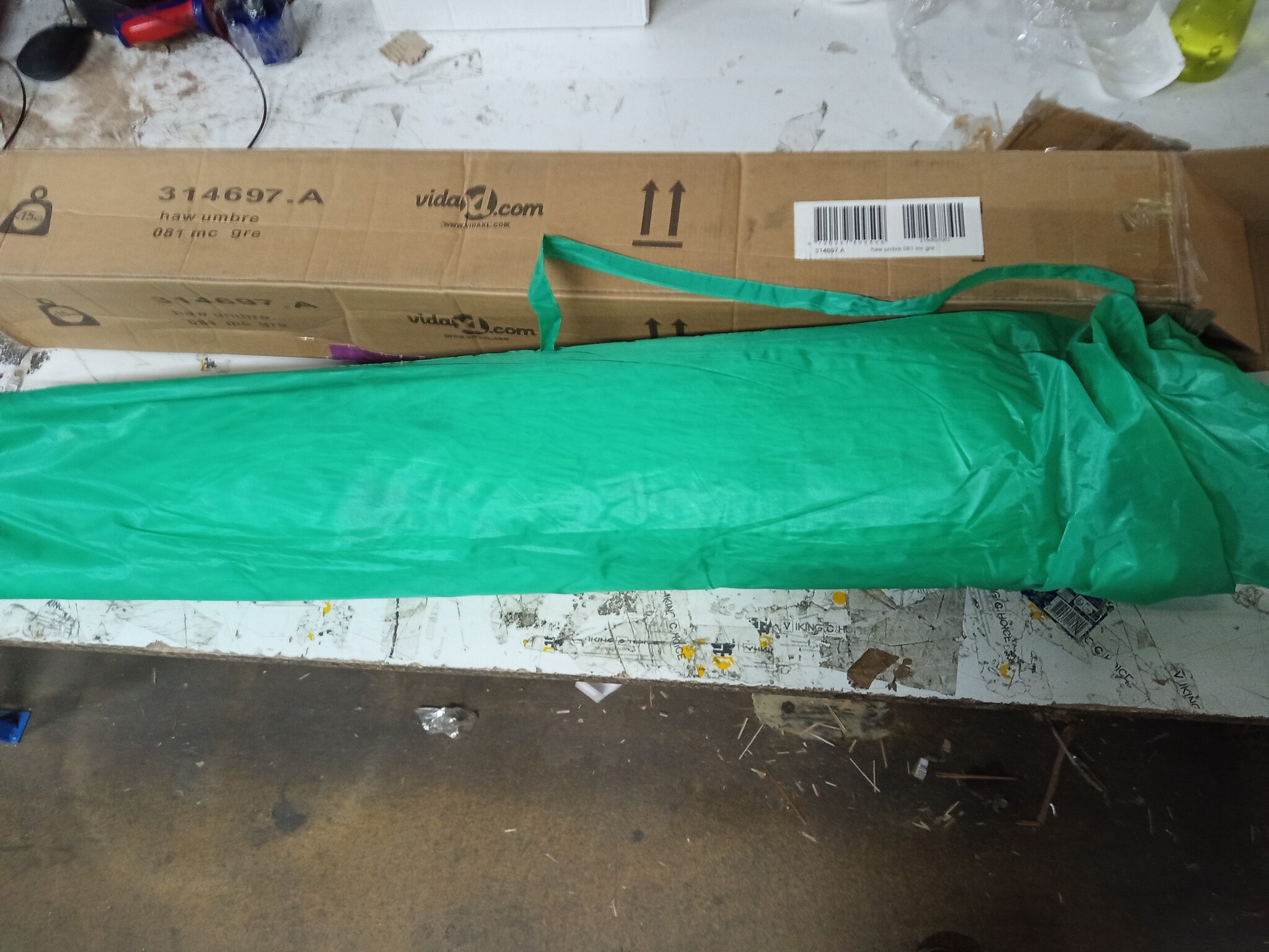 vidaXL Hawaï Strandparasol Groen - 67% Korting!