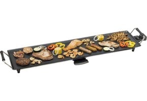 Bestron Bakplaat - ABP604 - 1800W - Gourmet, Grillplaat XL 91x24cm - 8-10 personen - Zwart