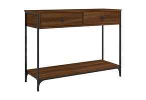 vidaXL Wandtafel 100x34,5x75 cm (43% Korting) - Bewerkt Hout Bruin Eiken