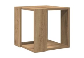 vidaXL Salontafel Artisanaal Eiken 67% Korting | Bewerkt Hout 32x32x30cm