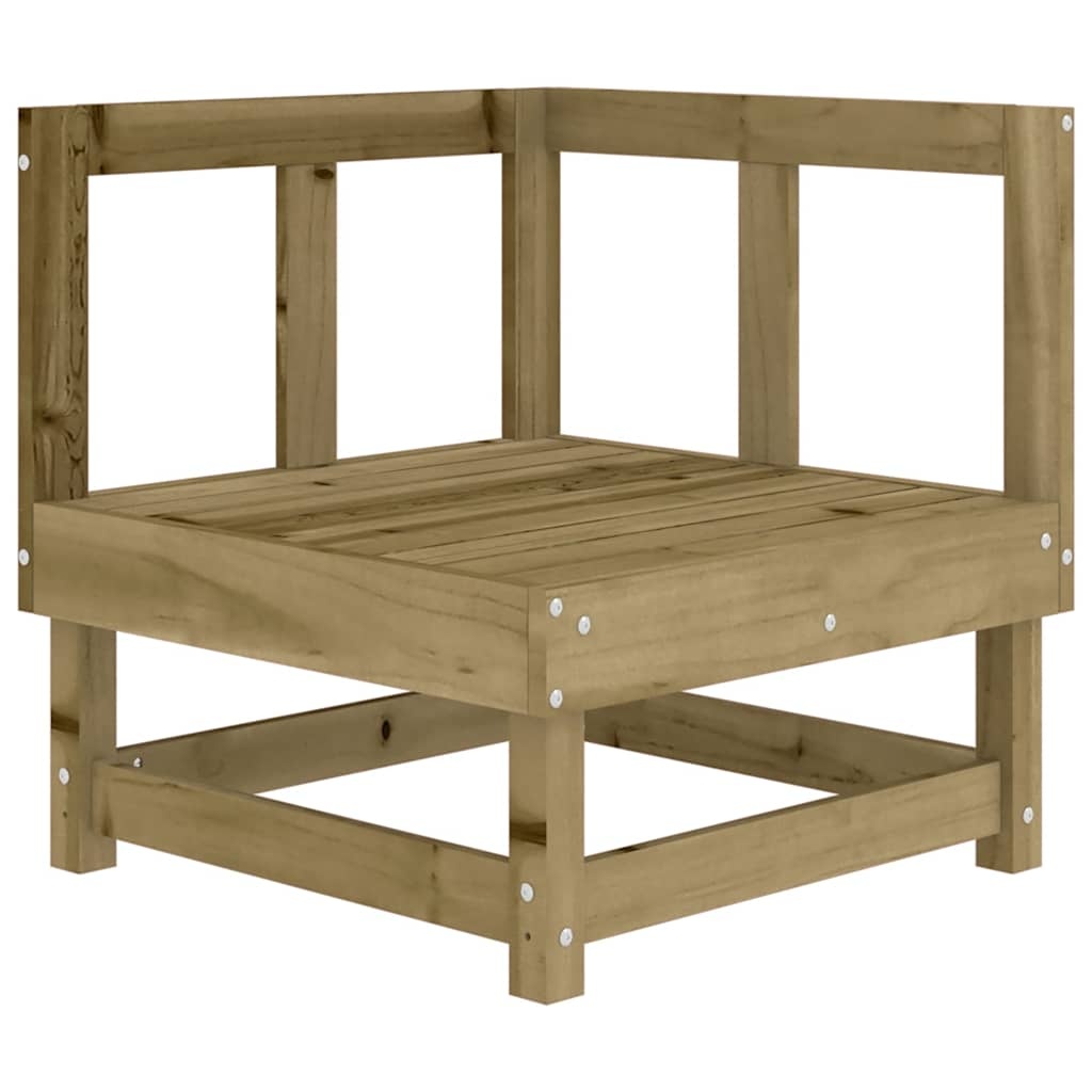 vidaXL Hoekbank Grenenhout met Kussens - 57% Korting!