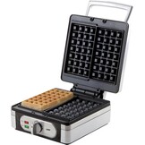 DOMO DO9047W/N Wafelijzer - XXL Belgische Wafels - 1400W - RVS | 53% KORTING
