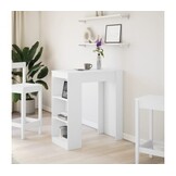 vidaXL Bartafel met rekken (Wit) - Nu 68% Korting!