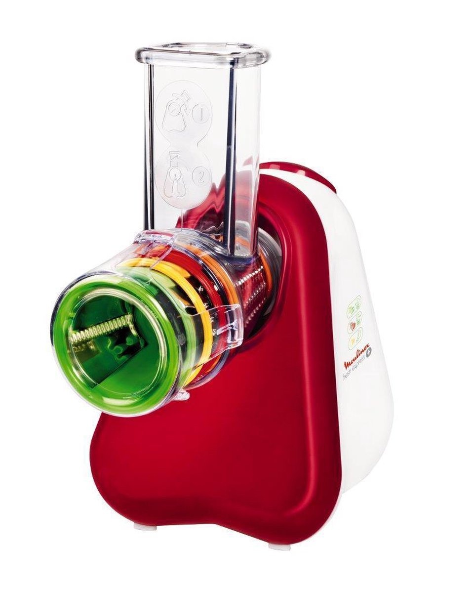 Moulinex DJ755G Fresh Express+ Hakmolen - Rood/Wit | 53% Korting