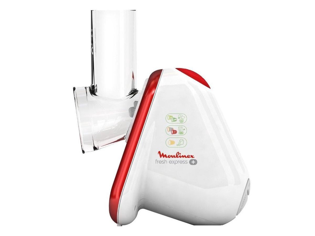 Moulinex DJ755G Fresh Express+ Hakmolen - Rood/Wit | 53% Korting