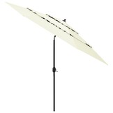 vidaXL Parasol 3m zandkleurig - 65% korting!