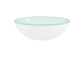 vidaXL Wasbak 35x12 cm Gehard Glas Wit - 59% Korting!