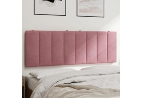 vidaXL Hoofdbordkussen Hanko 120cm Fluweel Roze - Nu 68% Korting!