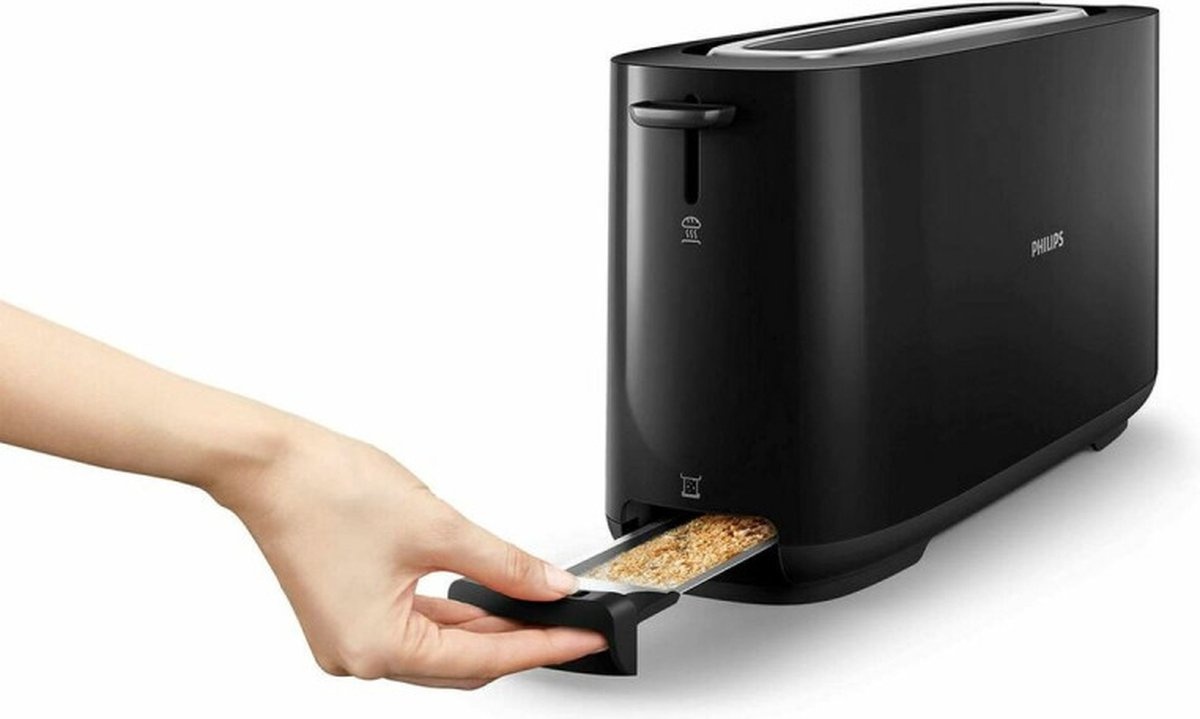 Philips Daily HD2590/90 Broodrooster (Zwart) - 47% Korting!