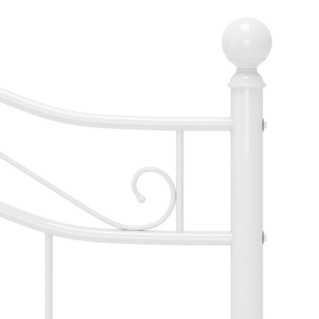 vidaXL Bedframe Metaal Wit 120x200 cm - 34% Korting!