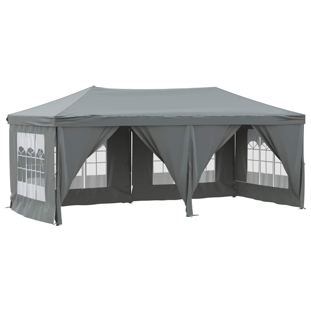 vidaXL Partytent Inklapbaar met Zijwanden 3x6m Antraciet - 35% Korting!