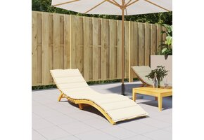 vidaXL Ligbedkussen 200x70cm Crèmekleurig - 65% Korting!