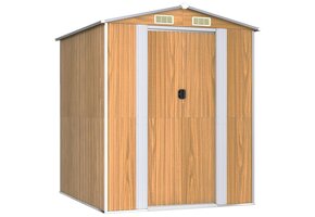 vidaXL Tuinschuur 192x191x223 cm | 55% Korting | Gegalvaniseerd Staal