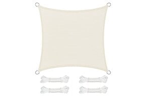 Zonnescherm Zeil Beige 500x500cm - 35% Korting!