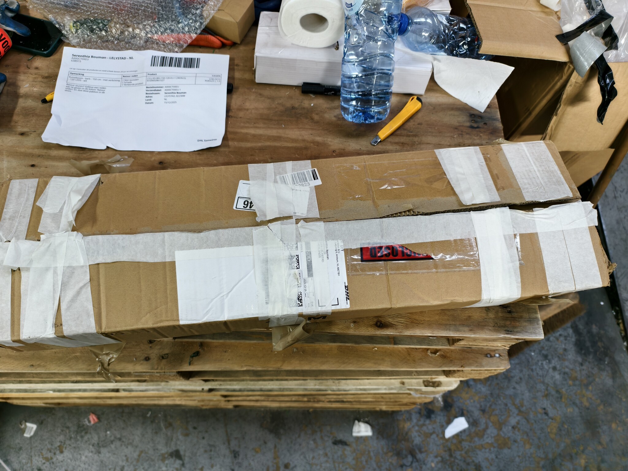 Kunstboom Berk 150cm met 120 LEDS (Wit) - 64% Korting!