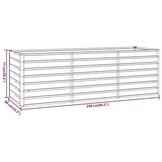 vidaXL Verhoogde Plantenbak Cortenstaal 240x80x77 cm | 35% Korting