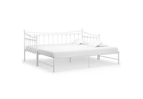 vidaXL Slaapbankframe Wit | 90x200 cm | 55% Korting