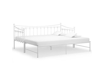 vidaXL Slaapbankframe Wit | 90x200 cm | 55% Korting